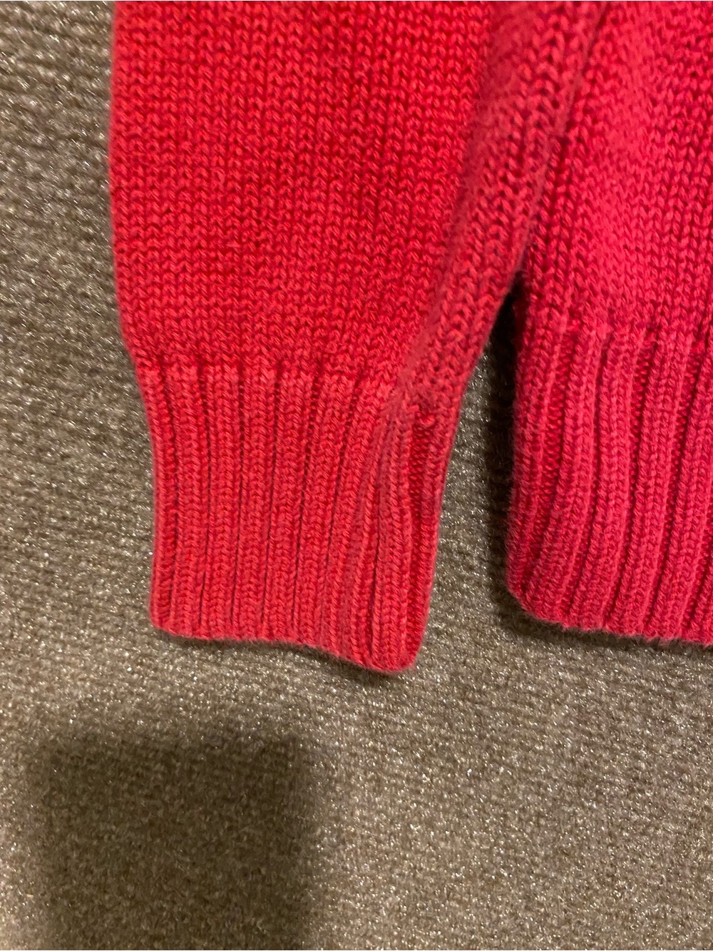Polo by Ralph Lauren Red Cotton 1/4 Zip Sweater Boys XL 18-20 - Picture 8 of 10